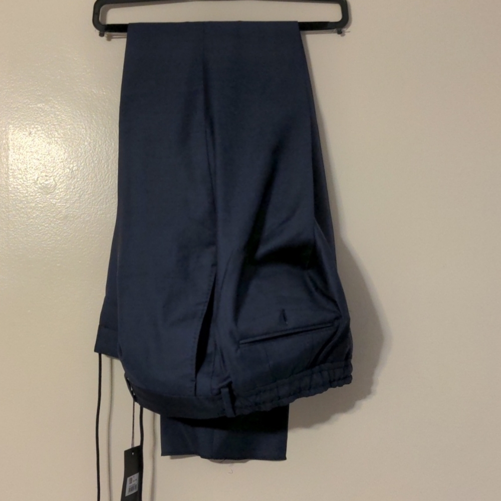 Dunhill navy jersey lounge pants draw string